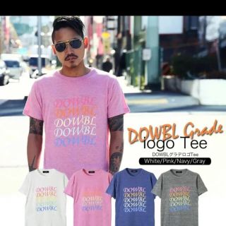 ダブル(DOWBL)の【最終値下げ】DOWBL ダブル　Tシャツ　ピンク(Tシャツ/カットソー(半袖/袖なし))