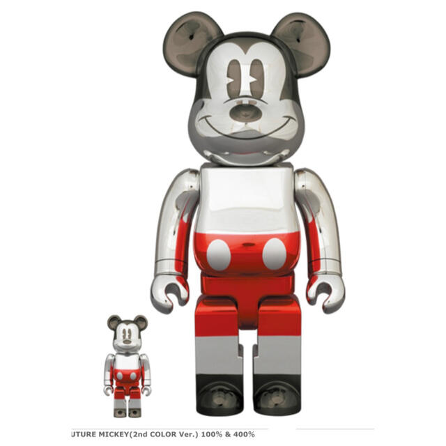 MEDICOM TOY(メディコムトイ)のBE@RBRICK FUTURE MICKEY 100％ & 400％ エンタメ/ホビーのフィギュア(その他)の商品写真