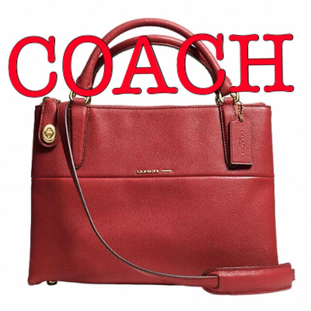 COACH コーチ　バッグ　ハンドバッグ　ショルダーバッグ　2way 赤　レッド