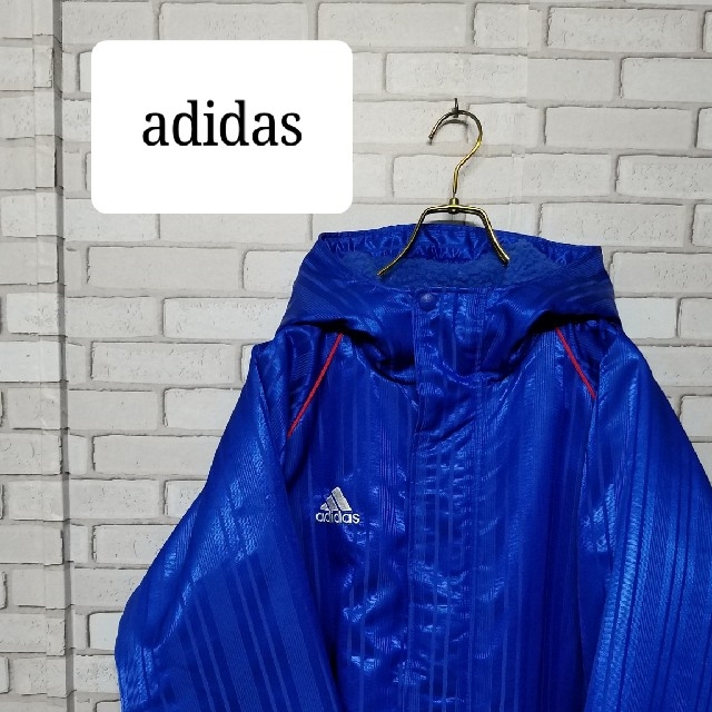 【adidas】アディダス ベンチコート　ロング　90s ビンテージ　裏ボア