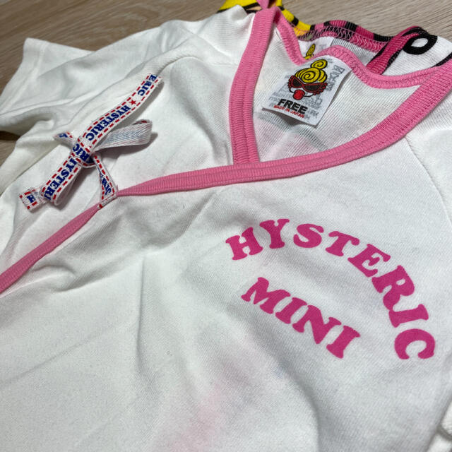 HYSTERIC MINI(ヒステリックミニ)の専用🤎総柄2wayオール➕コンビ肌着せっと🤍 キッズ/ベビー/マタニティのベビー服(~85cm)(カバーオール)の商品写真