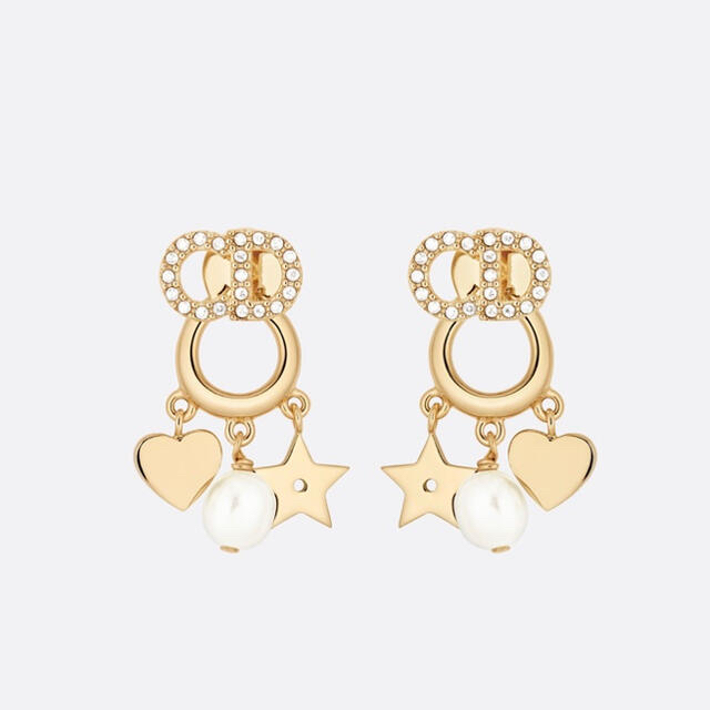 超歓迎された】 C Dior - DIOR ディオール CLAIR D LUNE ピアス 正規品