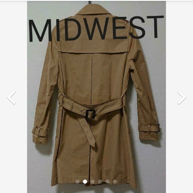MIDWEST(ミッドウエスト)の美品 MIDWEST トレンチコート メンズのジャケット/アウター(トレンチコート)の商品写真