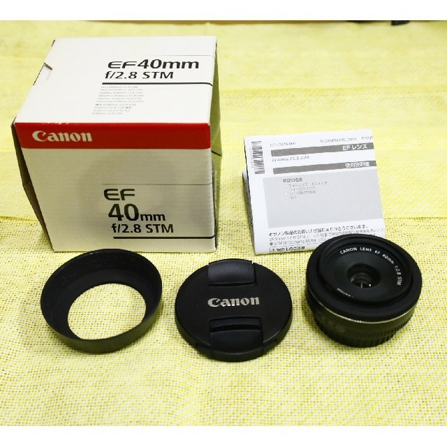 Canon(キヤノン)のEF40mm F2.8 STM スマホ/家電/カメラのカメラ(レンズ(単焦点))の商品写真