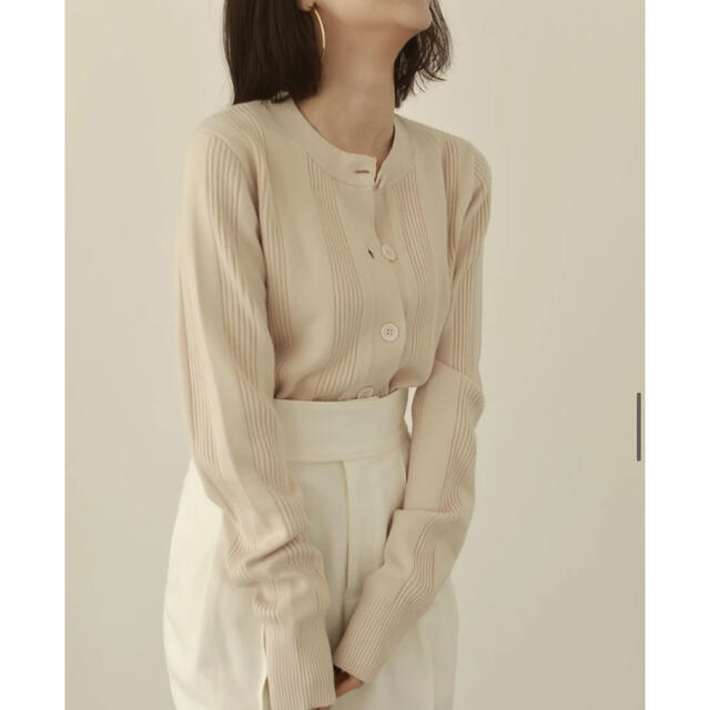  louren longsleeve rib knit cardigan レディースのトップス(カーディガン)の商品写真