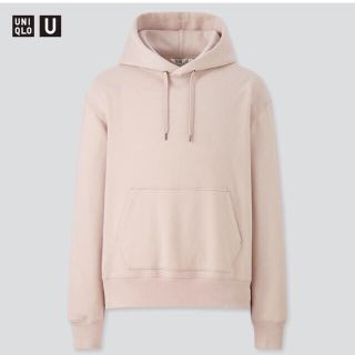 ユニクロ(UNIQLO)の【ochi様専用】ユニクロU  スエットプルパーカー  ピンク  Lサイズ(パーカー)