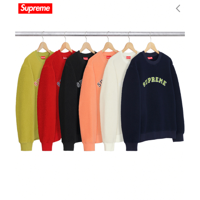 Supreme Polartec Deep pile フリースCrew neck