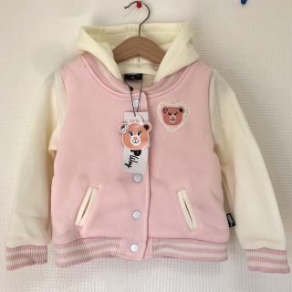 アナップキッズ(ANAP Kids)のANAPkids ピンク　スタジャン　ブルゾン　95(ジャケット/上着)