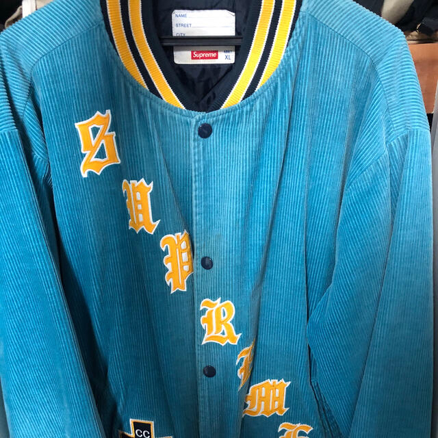 Supreme Old English Corduroy Jacket メンズのジャケット/アウター(スタジャン)の商品写真