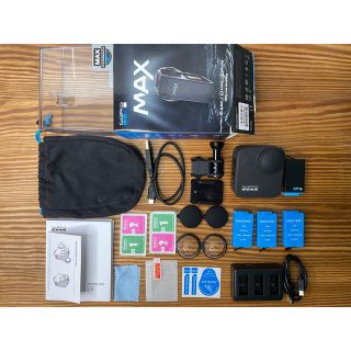 ゴープロ(GoPro)のGoPro Max 保護ガラス+予備バッテリー付き(その他)