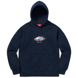 supreme cop car hooded sweatshirt navy M