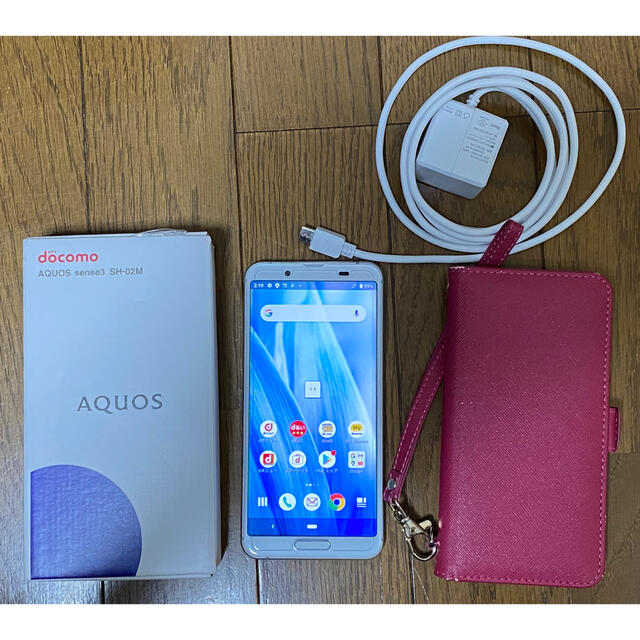 極美品　SIMFREE AQUOS sense3 SH-02M  シルバー