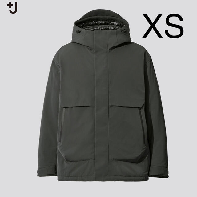 UNIQLO(ユニクロ)のname様　ハイブリッドダウンオーバーサイズパーカ　＋j dark green メンズのジャケット/アウター(マウンテンパーカー)の商品写真