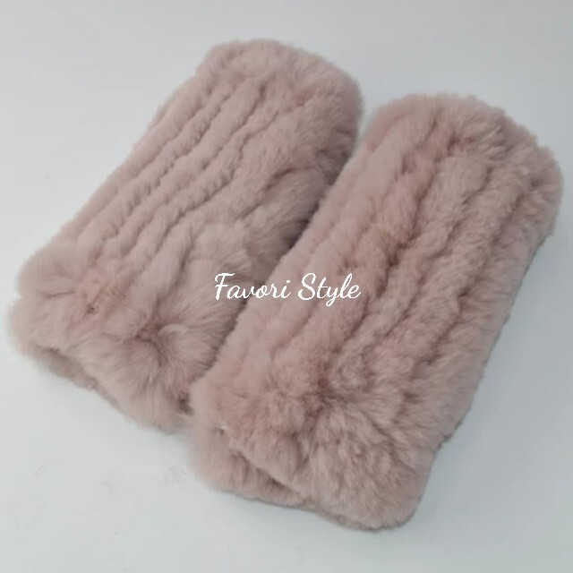 FOXEY(フォクシー)の高品質✨レッキスラビットファー アームカバー 手袋 パープルピンク レディースのファッション小物(手袋)の商品写真
