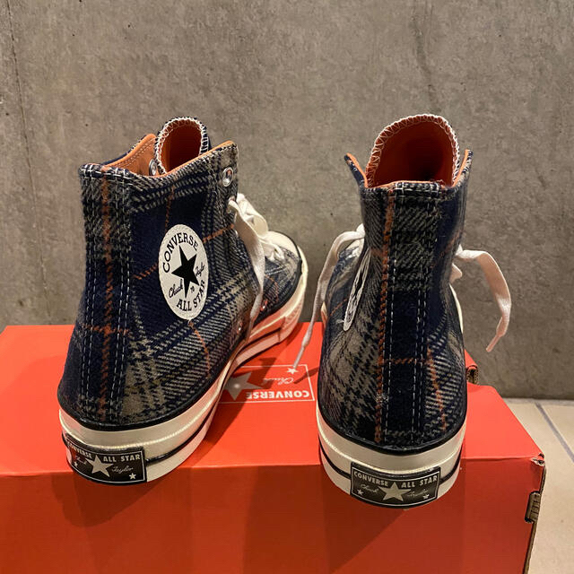 CONVERSE(コンバース)のct70 hi converse ネイビーチェックフランネルコンバース新品未使用 メンズの靴/シューズ(スニーカー)の商品写真