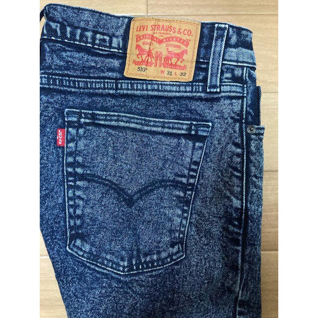 Levi's(リーバイス)の【Levi's】 ジーンズ ブラックケミカルウォッシュ　デニム　W31 L32 メンズのパンツ(デニム/ジーンズ)の商品写真