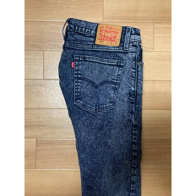 Levi's(リーバイス)の【Levi's】 ジーンズ ブラックケミカルウォッシュ　デニム　W31 L32 メンズのパンツ(デニム/ジーンズ)の商品写真