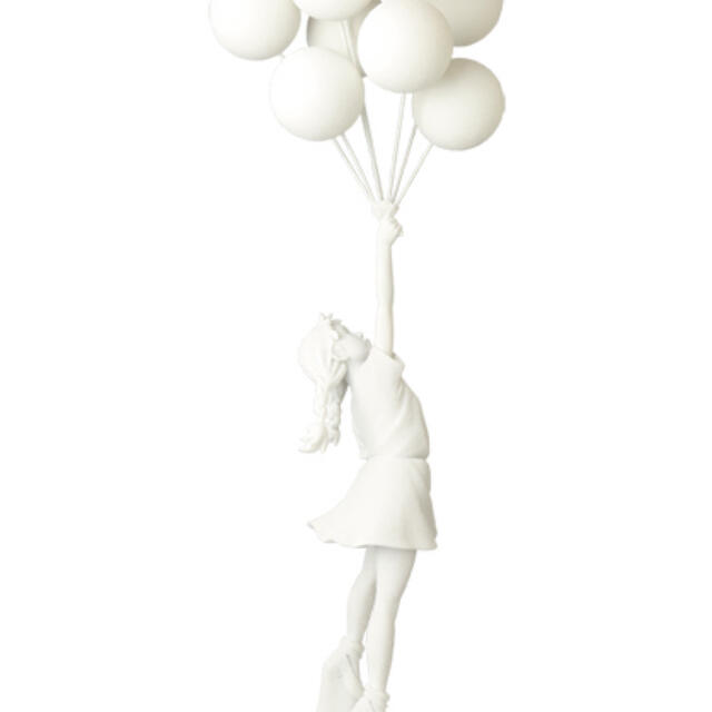 Sync. FLYING BALLOONS GIRL（GESSO Ver.） - 彫刻/オブジェ