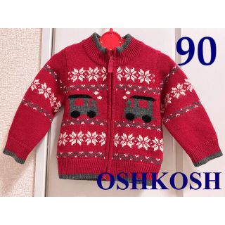 オシュコシュ(OshKosh)の【OSHKOSH】ジャガードニット ジャケット/カーディガン（90cm）(ニット)