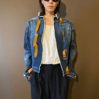 ディースクエアード(DSQUARED2)のDSQUARED2 ベルトデニムジャケット(Gジャン/デニムジャケット)