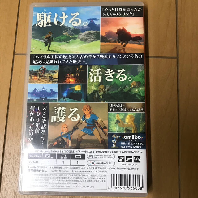 switch ゼルダの伝説　ブレスオブザワイルド 1