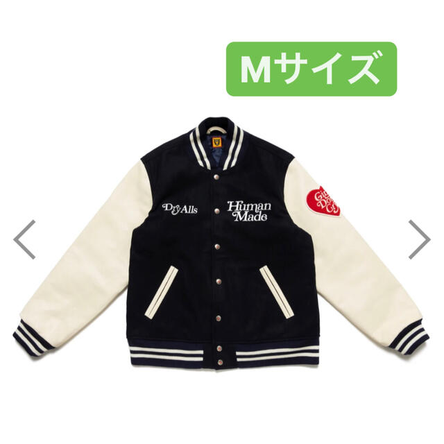 Mサイズ HUMAN MADE VARSITY JACKET NAVYの通販 by nike57's Mサイズ HUMAN MADE VARSITY JACKET NAVYの通販 by nike57's