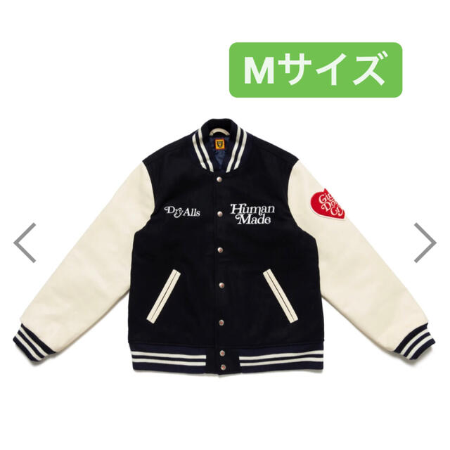 Mサイズ　HUMAN MADE VARSITY JACKET NAVY