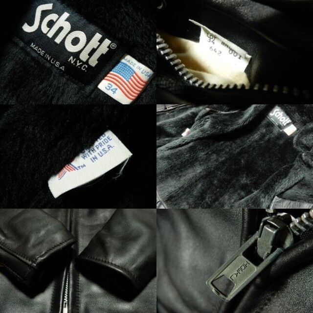 schott - スモールジャストサイズ!美品!ヴィンテージ schott - スモールジャストサイズ!美品!ヴィンテージ