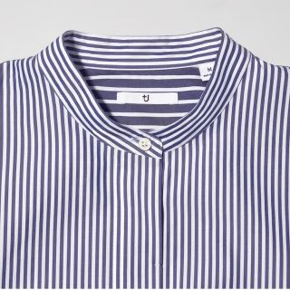 ユニクロ(UNIQLO)の★今期新品 ユニクロ ＋Ｊ ジルサンダー  スーピマコットンスタンドカラーシャツ(シャツ/ブラウス(長袖/七分))