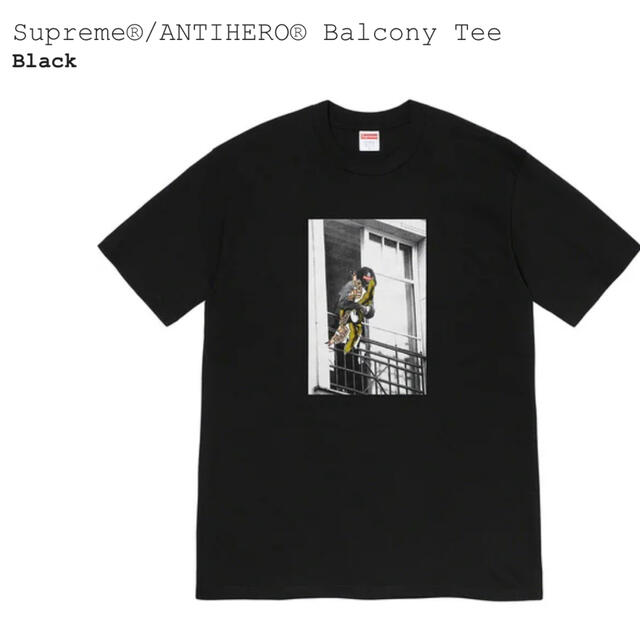 Supreme®/ANTIHERO® Balcony Tee Black Lトップス