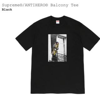 シュプリーム(Supreme)のSupreme®/ANTIHERO® Balcony Tee Black L(Tシャツ/カットソー(半袖/袖なし))