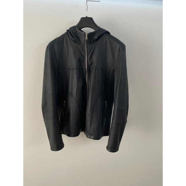 BEAMS - EMMETIレザーパーカーライダースJKT50ITALOイタロエンメティの