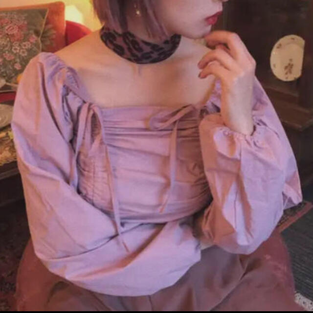 Lochie(ロキエ)のday23 ribbon laceup blouse レディースのトップス(シャツ/ブラウス(長袖/七分))の商品写真