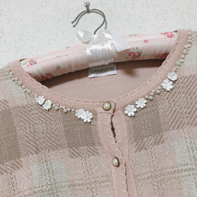 ロディスポット♡リボンチェックカーディガン