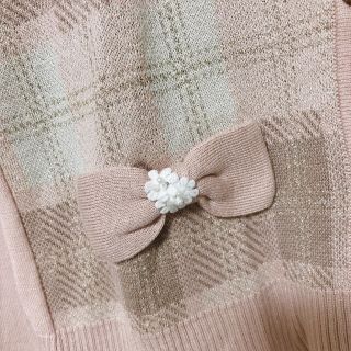 LODISPOTTO - ロディスポット♡リボンチェックカーディガンの通販 by