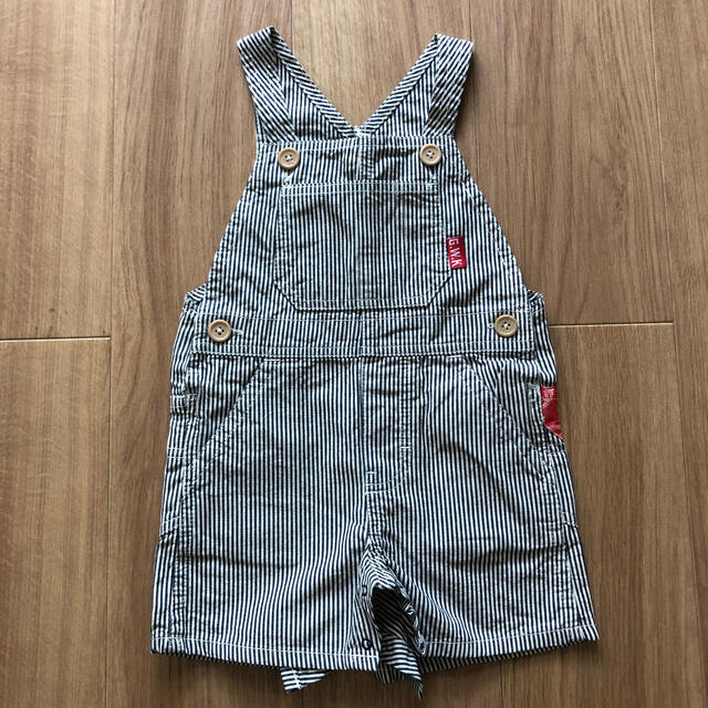 西松屋(ニシマツヤ)のオーバーオール 90 ［新品未使用］ キッズ/ベビー/マタニティのキッズ服男の子用(90cm~)(パンツ/スパッツ)の商品写真