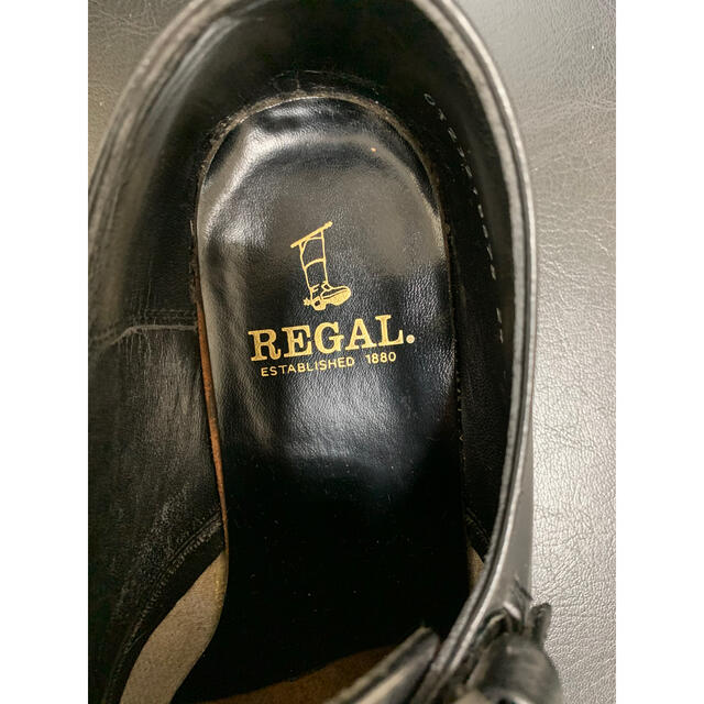 REGAL(リーガル)のリーガルREGAL 24㎝ シングルモンクス ブラック黒 シボ革 本革 ビジネス メンズの靴/シューズ(ドレス/ビジネス)の商品写真