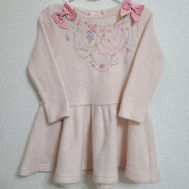 mezzo piano(メゾピアノ)のnyanco4768様専用★mezzo piano 100 長袖 ワンピース キッズ/ベビー/マタニティのキッズ服女の子用(90cm~)(ワンピース)の商品写真