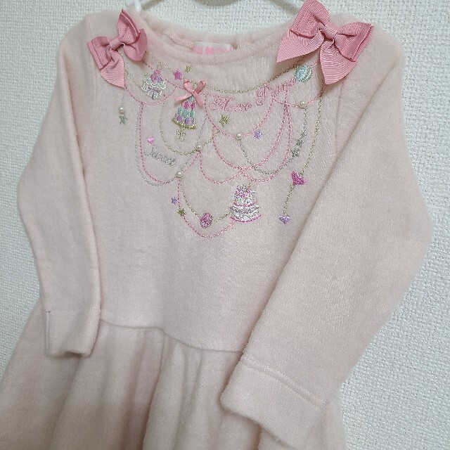 mezzo piano(メゾピアノ)のnyanco4768様専用★mezzo piano 100 長袖 ワンピース キッズ/ベビー/マタニティのキッズ服女の子用(90cm~)(ワンピース)の商品写真