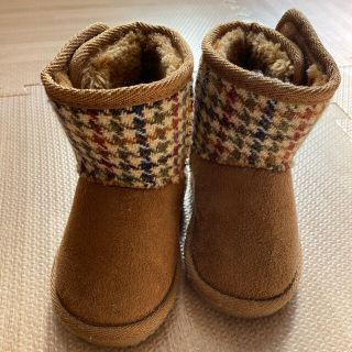 ハリスツイード(Harris Tweed)の12/15日までの限定出品☆ 14㎝ハリスツイード ムートンブーツ キッズ(ブーツ)