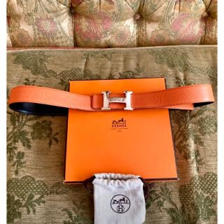 エルメス(Hermes)のエルメスHERMES コンスタンス　リバーシブルベルト　エルメスオレンジと黒(ベルト)