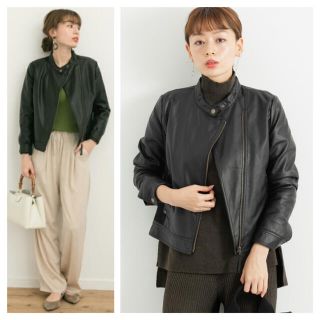 アーバンリサーチ(URBAN RESEARCH)の美品 アーバンリサーチ SonnyLabel フェイクレザー ライダース 36(ライダースジャケット)