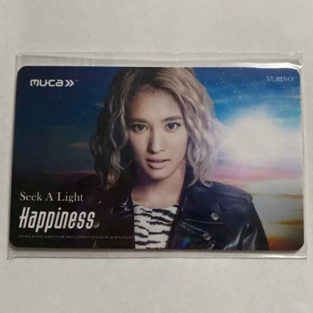 Happiness(ハピネス)のHappiness☆Seek A Light☆YURINO☆ＭＣカード（＾∇＾） エンタメ/ホビーのタレントグッズ(ミュージシャン)の商品写真