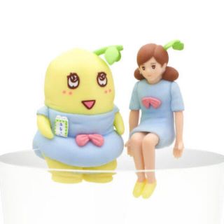 コップのフチ子とふなっしー（パステル）(キャラクターグッズ)