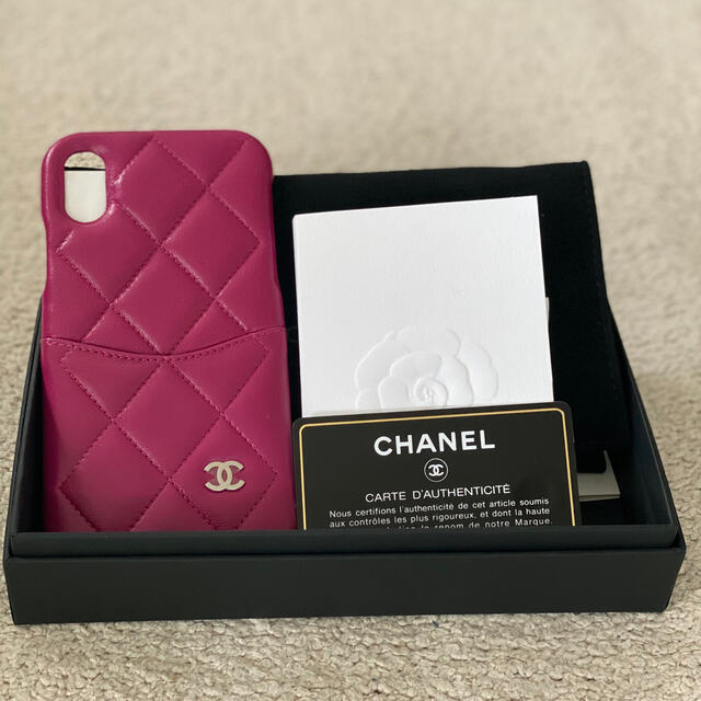 CHANEL 未使用iPhone Xケーススマホアクセサリー