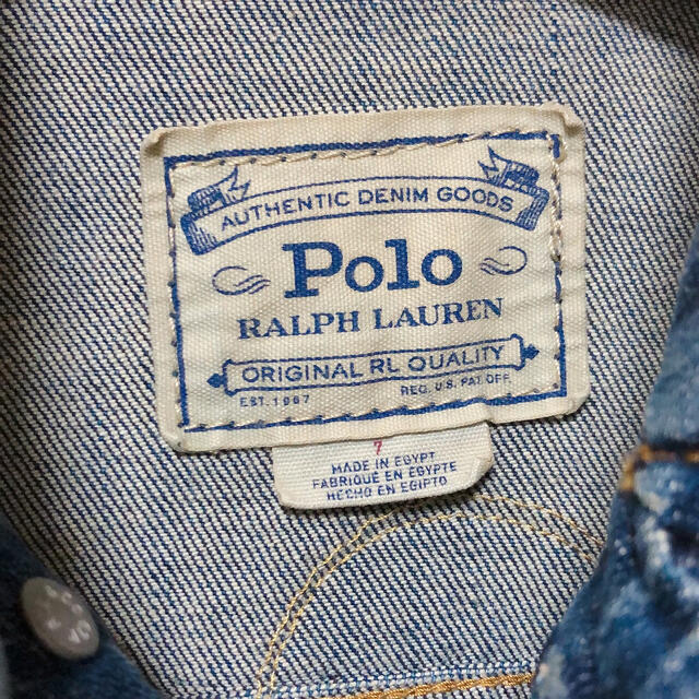 POLO RALPH LAUREN(ポロラルフローレン)のPOLOラルフローレン Gジャン デニムジャケット キッズ/ベビー/マタニティのキッズ服女の子用(90cm~)(ジャケット/上着)の商品写真