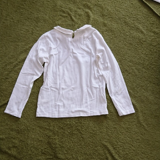 pom ponette(ポンポネット)の長袖 、カットソー、pom ponette、Tシャツ、女児、白、150,140 キッズ/ベビー/マタニティのキッズ服女の子用(90cm~)(Tシャツ/カットソー)の商品写真