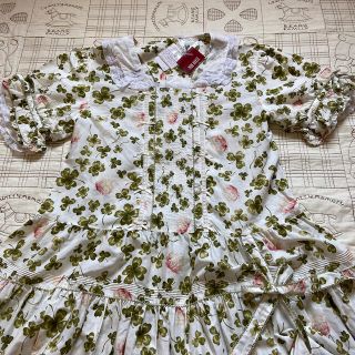 ピンクハウス(PINK HOUSE)の新品❣️ピンクハウス❣️クローバー☘️とお花💐フランスレースのワンピース❤️(ロングワンピース/マキシワンピース)