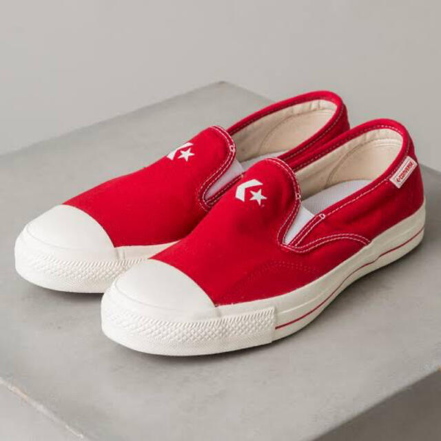 CONVERSE(コンバース)のコンバーススリッポン　RED レディースの靴/シューズ(スニーカー)の商品写真