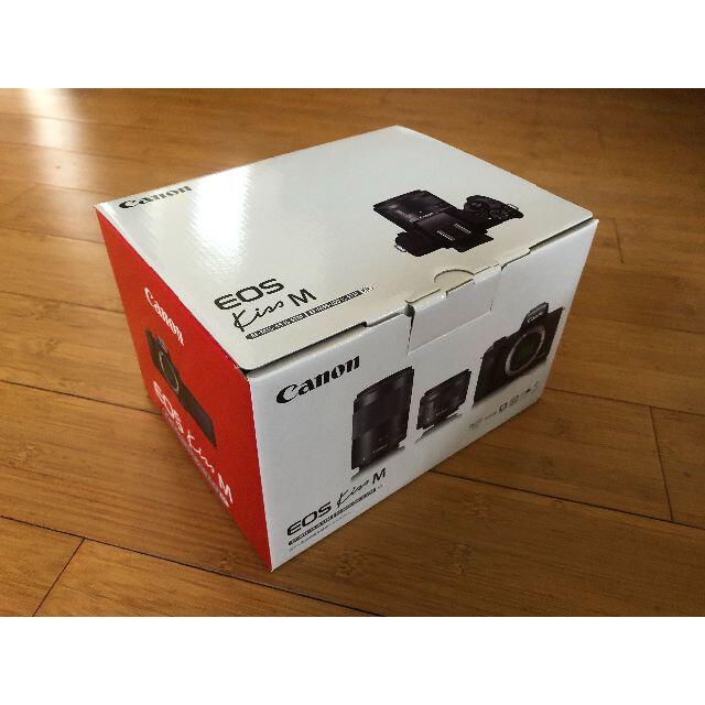 Canon EOS Kiss M ダブルズームキット　黒　新品